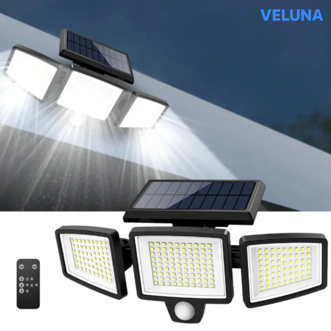 Veluna SolarGlow™ Rörelsestyrd Solcellslampa