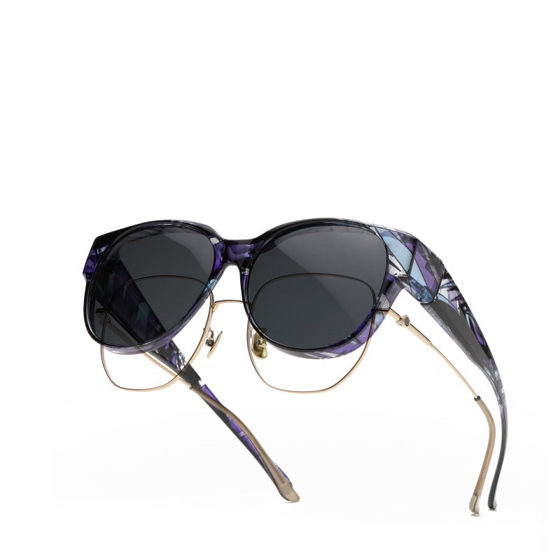 ShadeFit™ – Cat-Eye Solglasögon i Oversize med Polariserade Glas & UV400-Skydd