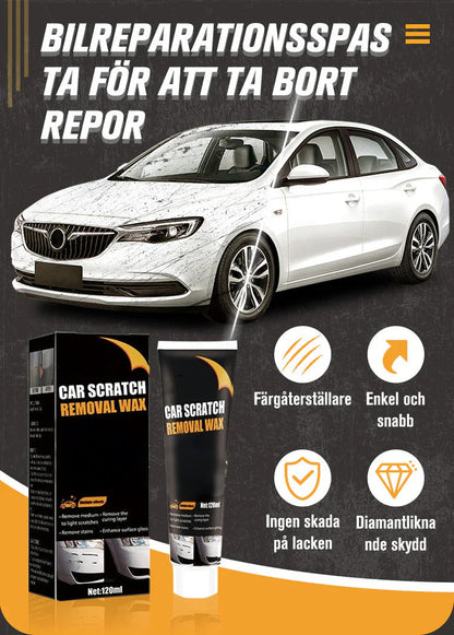 ScratchFix™ – Reparationspasta för Bilrepor & Lackskador + GRATIS Appliceringssvamp & 1 Dubbelsidig mikrofiberduk