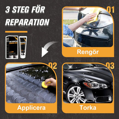 ScratchFix™ – Reparationspasta för Bilrepor & Lackskador + GRATIS Appliceringssvamp & 1 Dubbelsidig mikrofiberduk