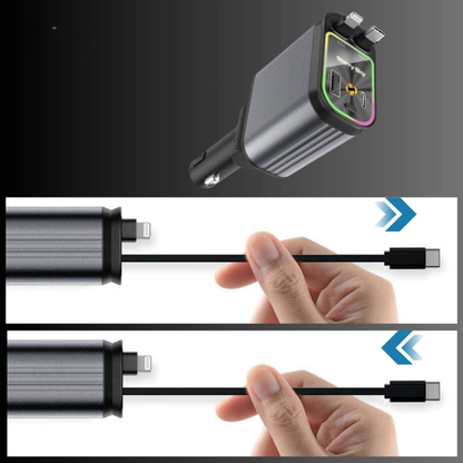 ChargeGlow™ – 66W Snabbladdare med Stjärnprojektor