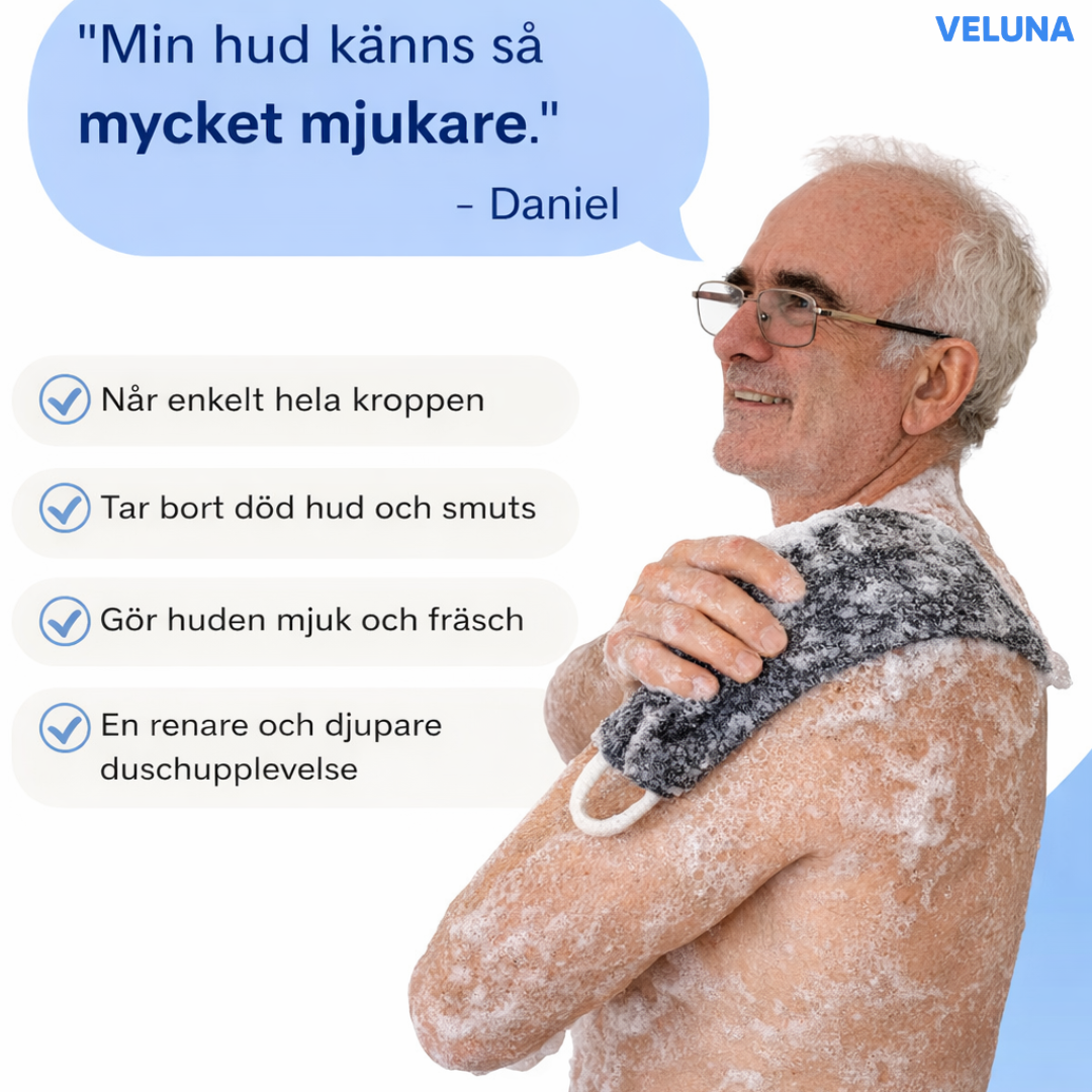 ExfoClean™ Exfolierande Duschhandduk – Djup rengöring & silkeslen hud