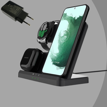 Android PowerNest™ — En laddare. Tre enheter. Inget kabelkaos.