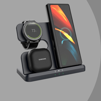 Android PowerNest™ — En laddare. Tre enheter. Inget kabelkaos.