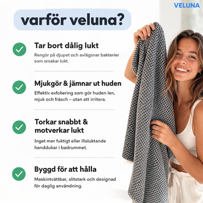 ExfoClean™ Exfolierande Duschhandduk – Djup rengöring & silkeslen hud