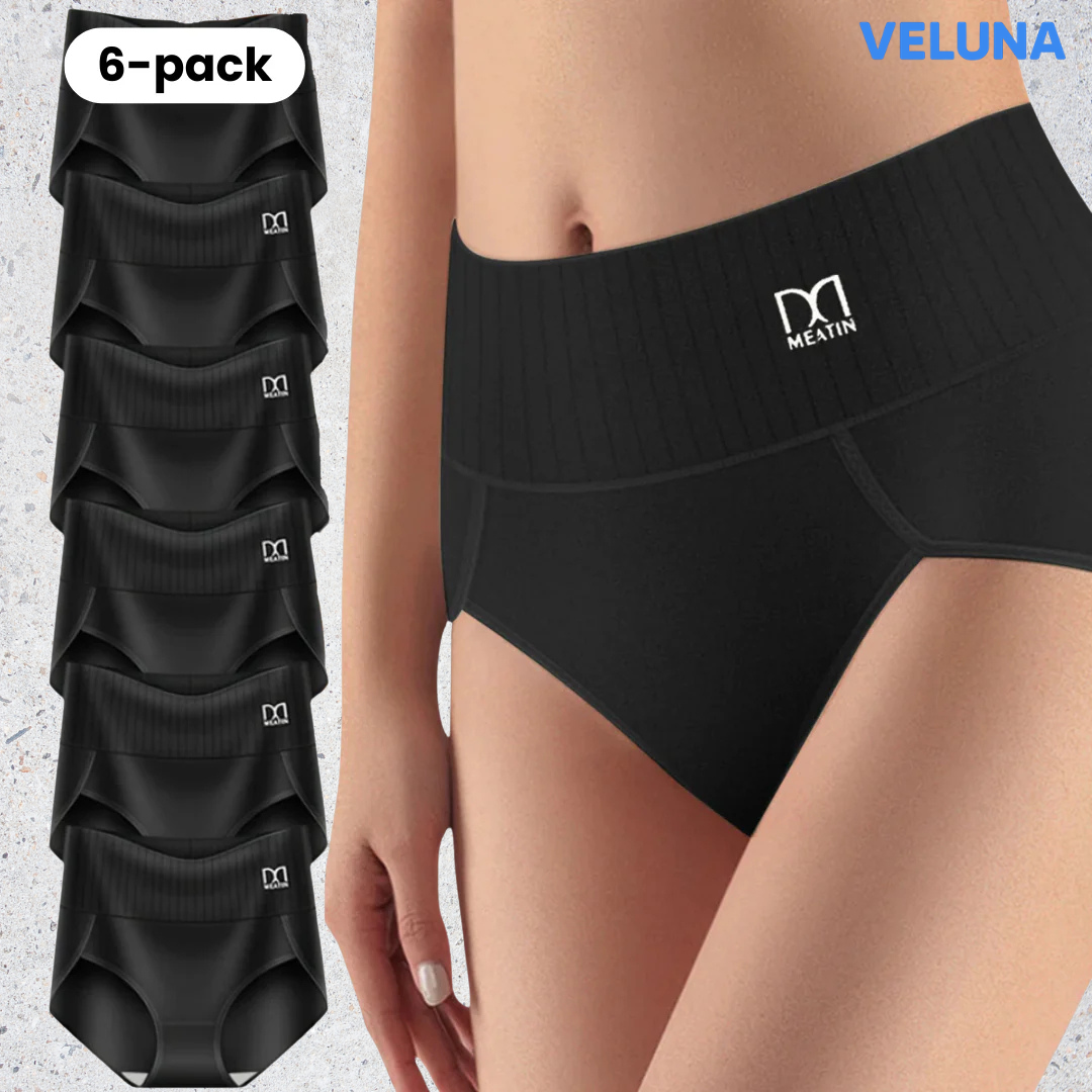 ComfortLift™ – 6-pack högmidjade trosor med magstöd