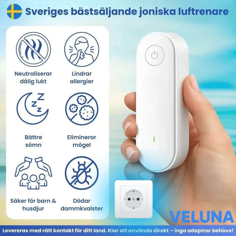 AirPure™ – Jonisk Luftrenare för Renare Luft & Bättre Hälsa