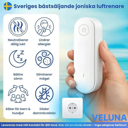 AirPure™ – Jonisk Luftrenare för Renare Luft & Bättre Hälsa
