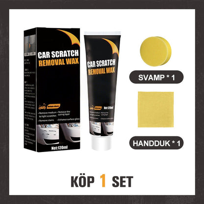 ScratchFix™ – Reparationspasta för Bilrepor & Lackskador + GRATIS Appliceringssvamp & 1 Dubbelsidig mikrofiberduk