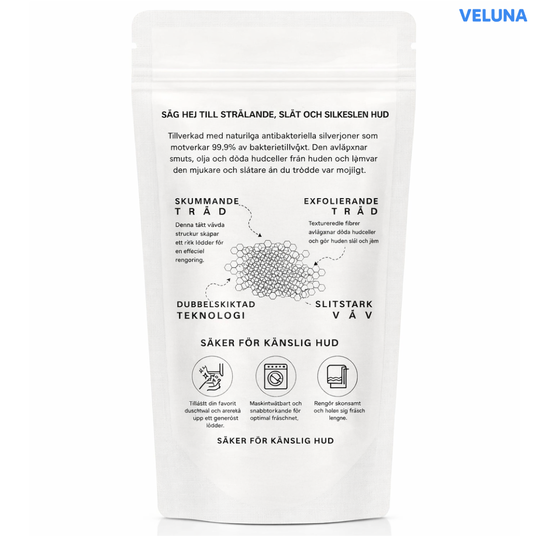 ExfoClean™ Exfolierande Duschhandduk – Djup rengöring & silkeslen hud