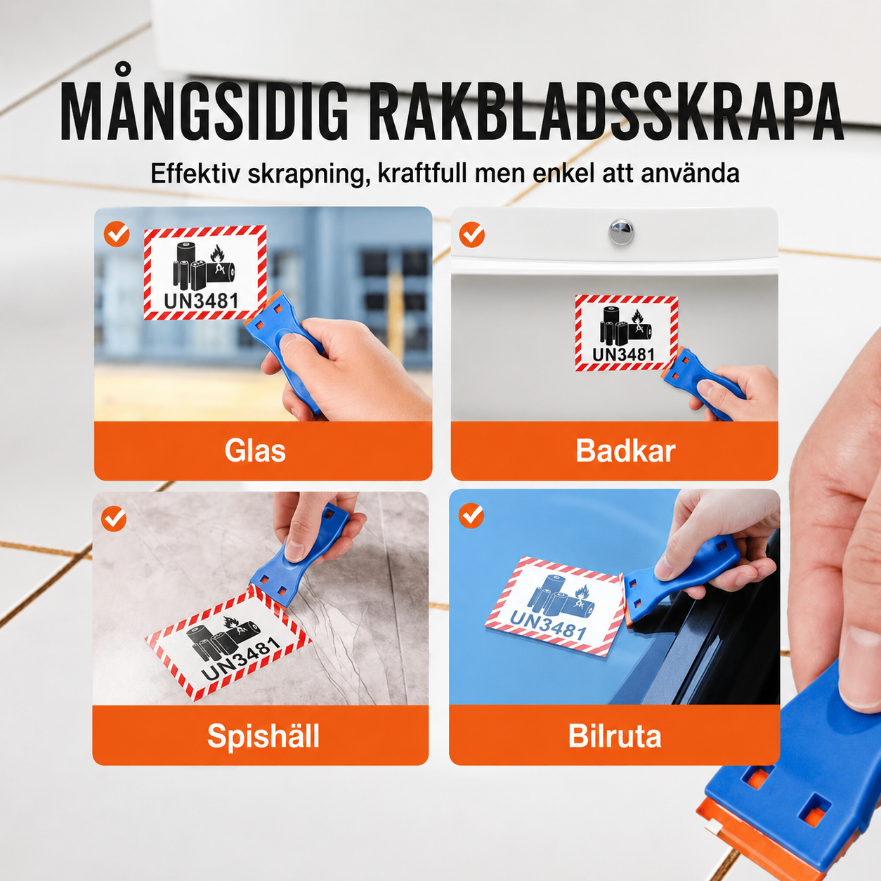 ScrapePro™ – Professionell Skrapa för Lim & Klister