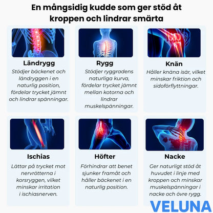 ErgoAlign™ – Ortopedisk Kudde för Rätt Kroppsställning & Smärtfri Sömn