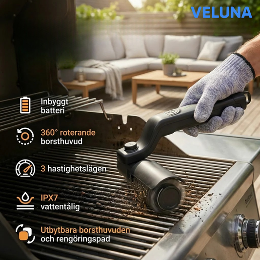 GrillRen™ | Elektrisk grillborste för snabb rengöring