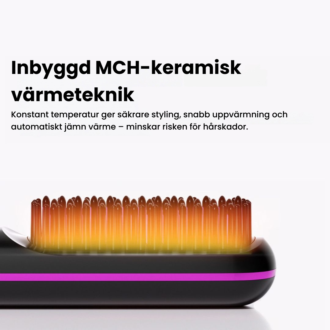 QuickBrush™ – Elektrisk Stylingborste för Snabbt, Slätt & Frissfritt Hår på 2 Minuter