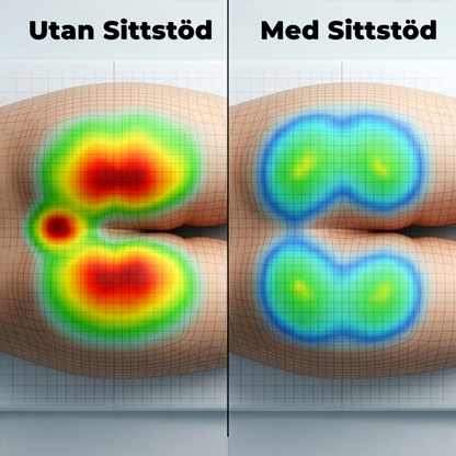 PostureEase™ – Ergonomisk Sittkudde för Rygg, Svanskota & Bättre Hållning