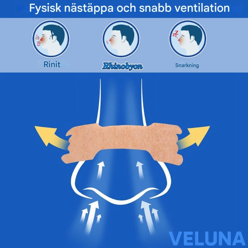 SnoreFree™ – Näsplåster mot Snarkning & Täppt Näsa (20 st)