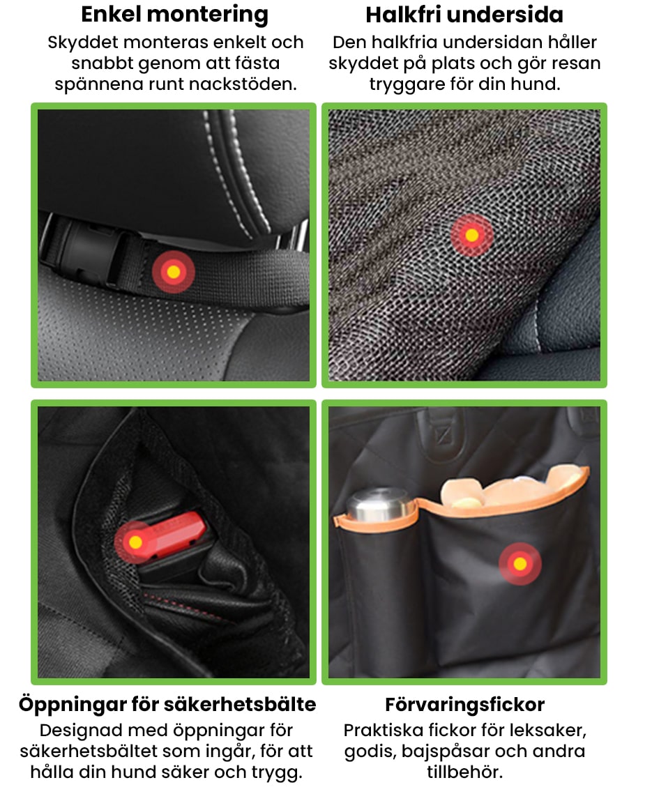 PetSeat™ – Vattentätt Bilsätesskydd som Skyddar mot Smuts, Hår & Repor