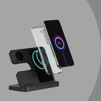 Android PowerNest™ — En laddare. Tre enheter. Inget kabelkaos.
