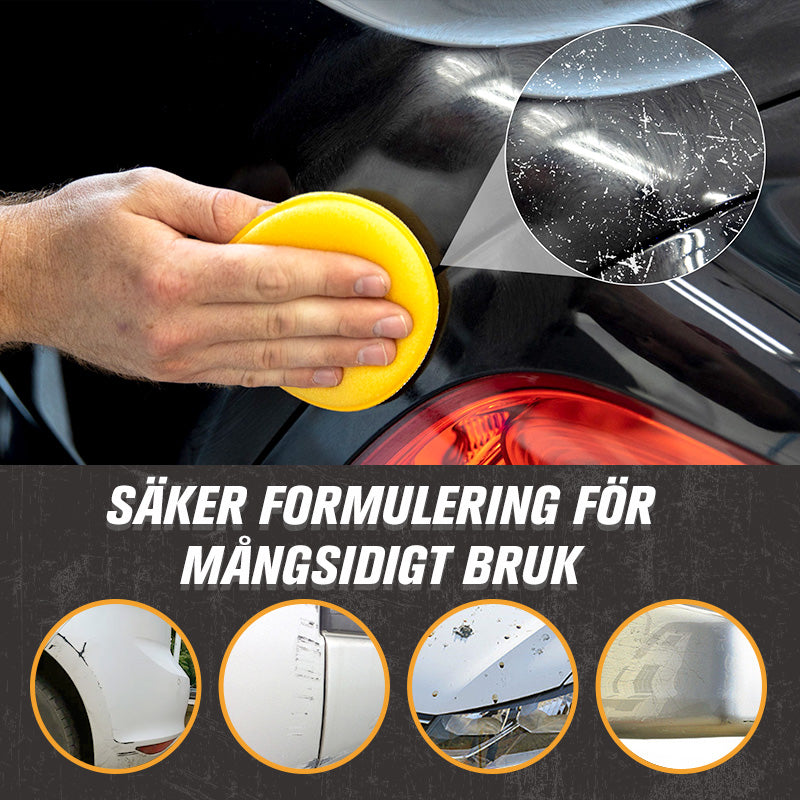 ScratchFix™ – Reparationspasta för Bilrepor & Lackskador + GRATIS Appliceringssvamp & 1 Dubbelsidig mikrofiberduk