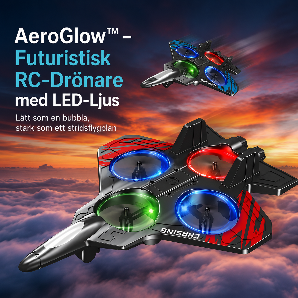 AeroGlow™ – Futuristisk RC-Drönare med LED-Ljus