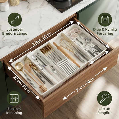 EasyDrawer™ – Smart utdragbar besticklåda för ett organiserat kök