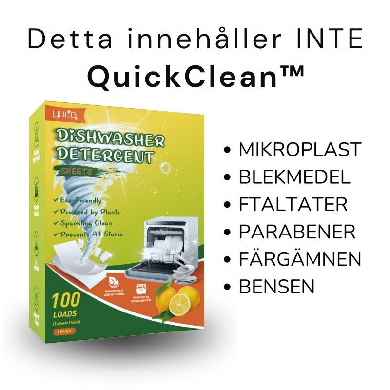 QuickClean™ – Kraftfull rengöring utan skadliga kemikalier