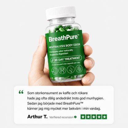 BreathPure™ – Kapslar för Frisk Andedräkt & Kroppslig Fräschhet