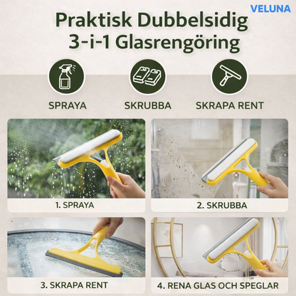 ClearSwipe™ 3-i-1 Glasrengörare - Kristallklart glas — med ett enda drag