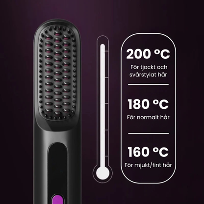 QuickBrush™ – Elektrisk Stylingborste för Snabbt, Slätt & Frissfritt Hår på 2 Minuter