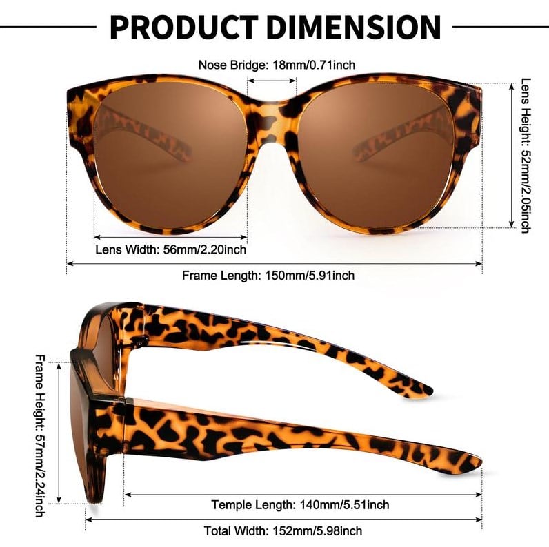 ShadeFit™ – Cat-Eye Solglasögon i Oversize med Polariserade Glas & UV400-Skydd