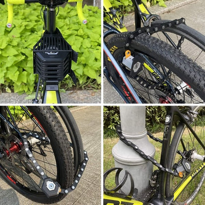 SafeLock™ – Vikbart Cykellås i Härdat Stål med Maximalt Stöldskydd