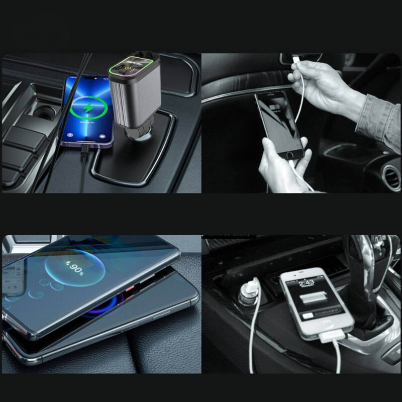 ChargeGlow™ – 66W Snabbladdare med Stjärnprojektor