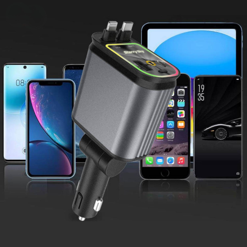 ChargeGlow™ – 66W Snabbladdare med Stjärnprojektor