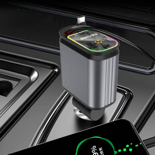 ChargeGlow™ – 66W Snabbladdare med Stjärnprojektor