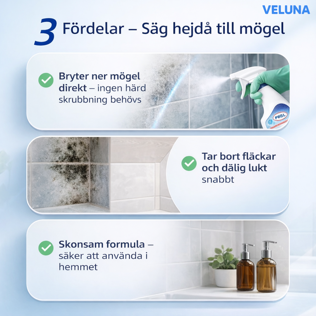 CleanGuard™ Mögelborttagare - Ta bort mögel snabbt — utan hårt skrubbande
