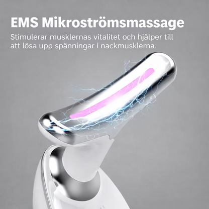 DermaGlow™ – EMS Ansikts- & Halslyft med LED-Ljusterapi