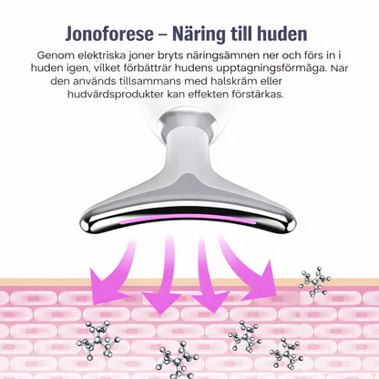 DermaGlow™ – EMS Ansikts- & Halslyft med LED-Ljusterapi