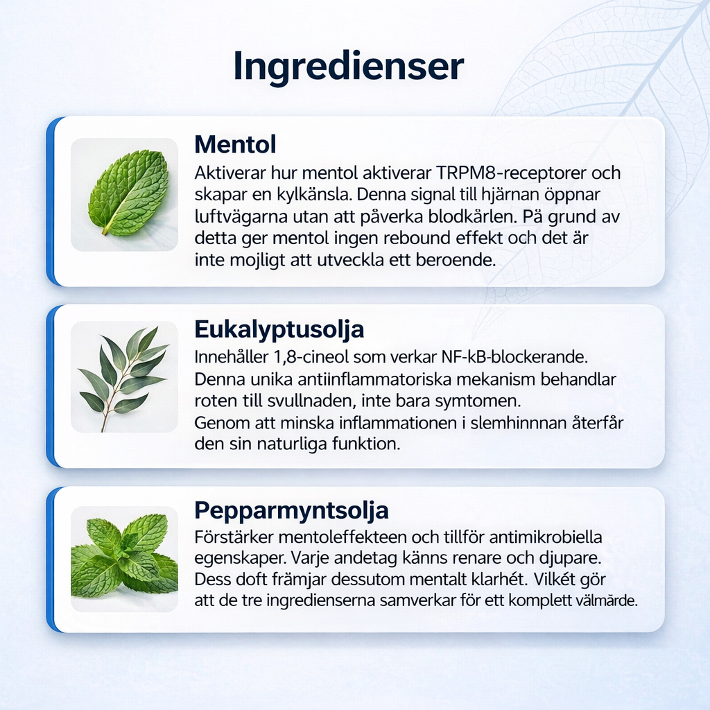 BreatheWell™ – Naturlig Lindring för Täppt Näsa