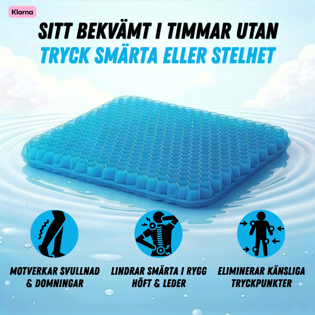 PostureEase™ – Ergonomisk Sittkudde för Rygg, Svanskota & Bättre Hållning