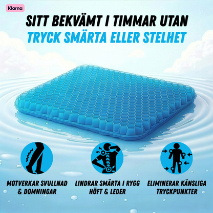 PostureEase™ – Ergonomisk Sittkudde för Rygg, Svanskota & Bättre Hållning