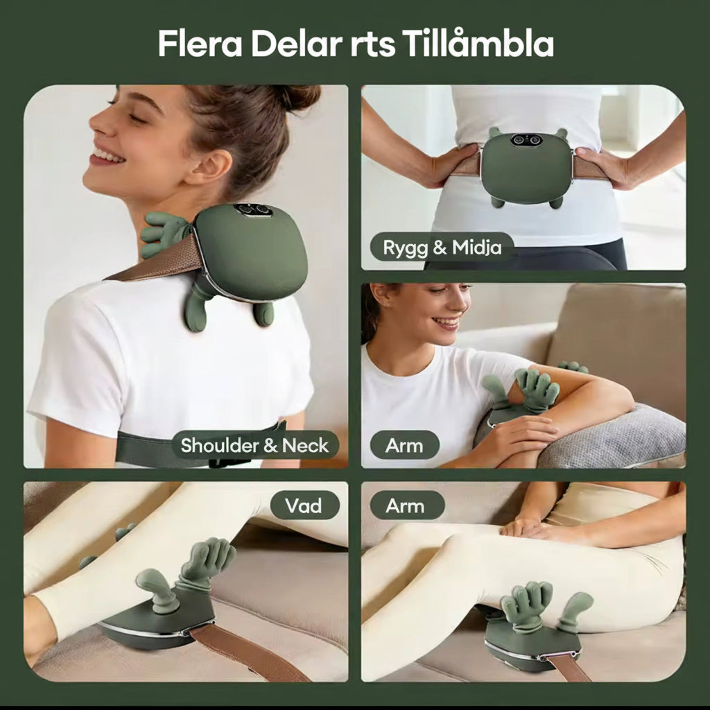 ZenKnead™ – 4D Nack- & Axelmassager med Värme