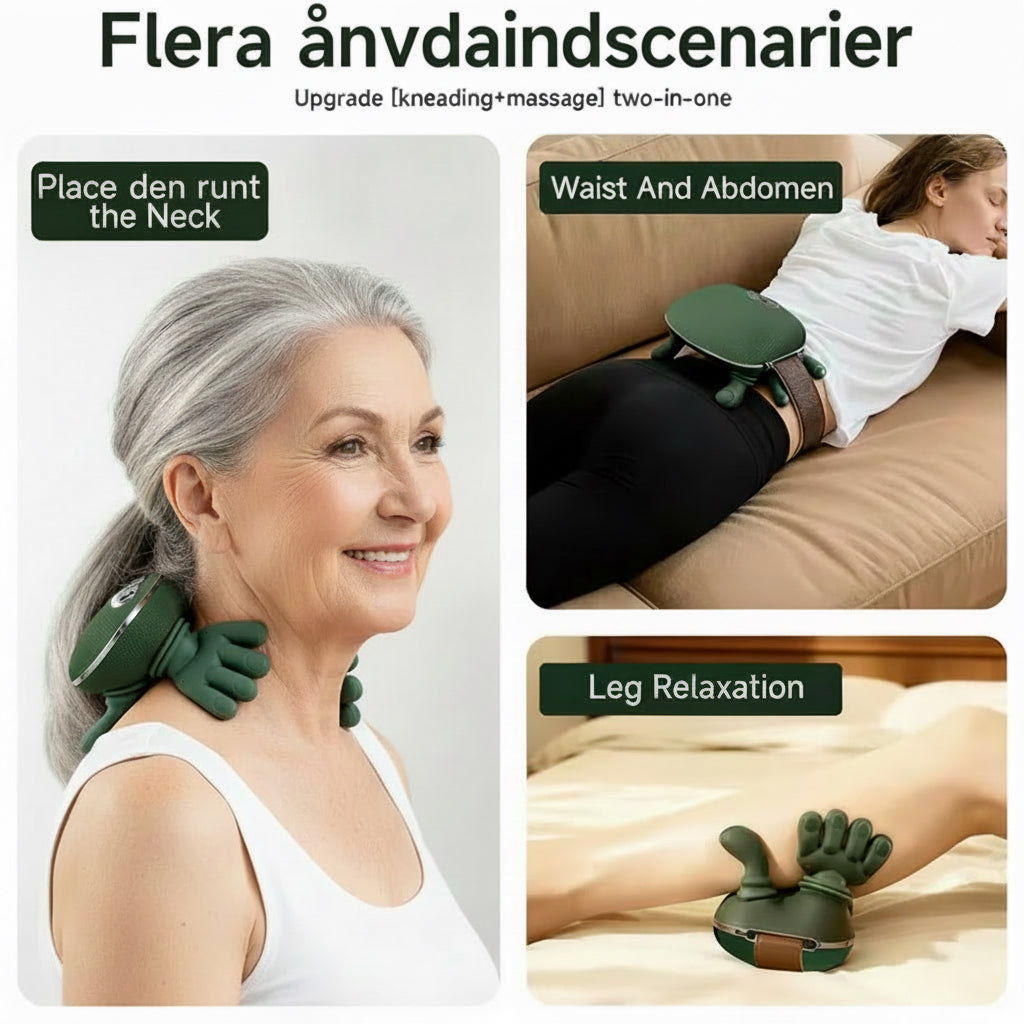 ZenKnead™ – 4D Nack- & Axelmassager med Värme