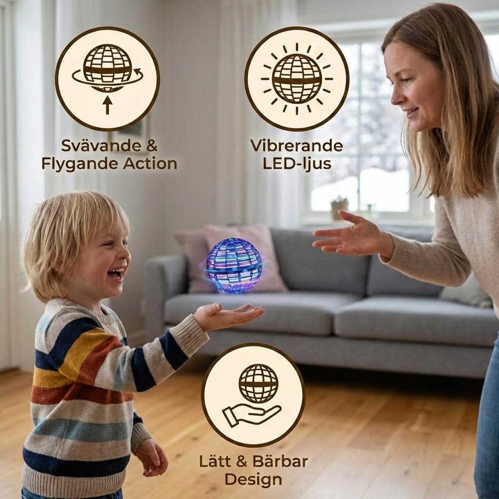 HoverBall™ – Magisk svävande boll med LED-ljus