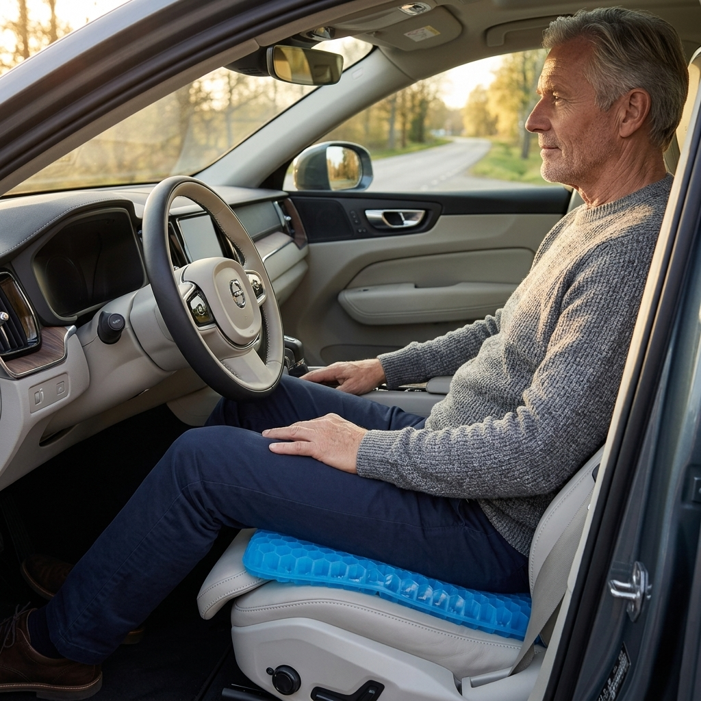 PostureEase™ – Ergonomisk Sittkudde för Rygg, Svanskota & Bättre Hållning