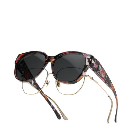 ShadeFit™ – Cat-Eye Solglasögon i Oversize med Polariserade Glas & UV400-Skydd