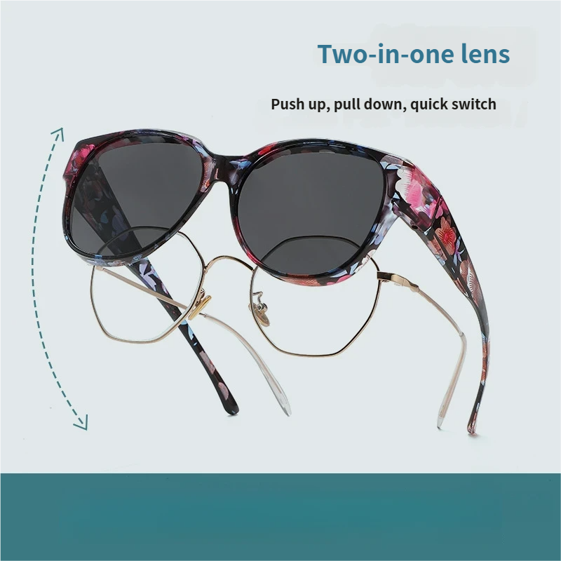 ShadeFit™ – Cat-Eye Solglasögon i Oversize med Polariserade Glas & UV400-Skydd