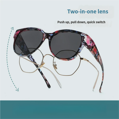 ShadeFit™ – Cat-Eye Solglasögon i Oversize med Polariserade Glas & UV400-Skydd