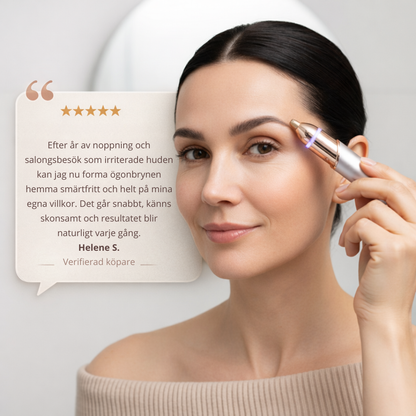 BrowGlow™ – 2-i-1 Ögonbrynstrimmer & Ansiktshårborttagare