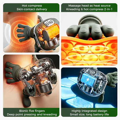 ZenKnead™ – 4D Nack- & Axelmassager med Värme