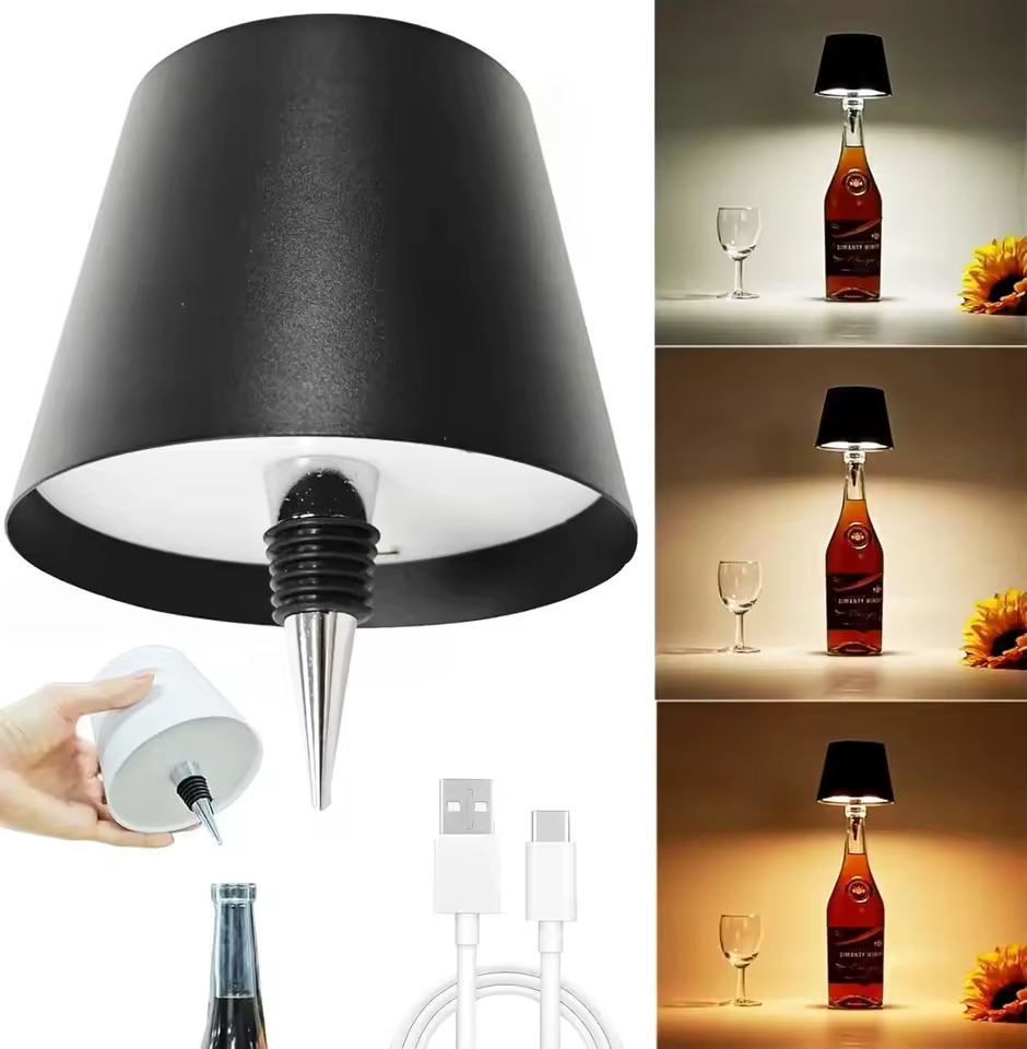 BottleLuxe™ – Stilren Flasklampa för Mysig Belysning
